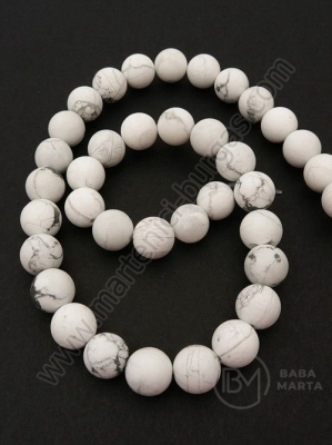 Bilă Howlite albă MAT 10mm ~37 buc 1 buc 352436