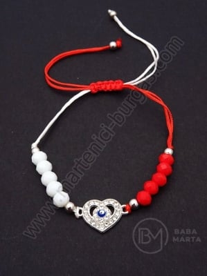 Margele metallice Martenitsa si cristale 1 pachet 12 buc 104581