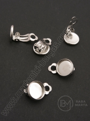 Bază de cercei pentru încrustare 10mm 1 pachet 4 buc 301657