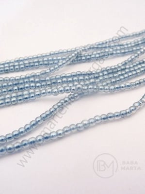Mărgele de sticlă 2.5mm transparente AB gaură 0.7mm 1 bucată 35.5cm ~175 bucăți 343804