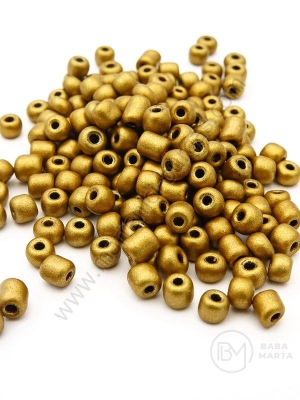 Mărgele de vitola culoare auriu vechi 4mm 1 pachet 50g 334091