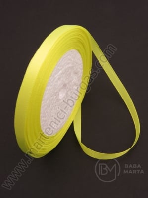 Panglică de satin 6mm galben electric ~22 meters 451071