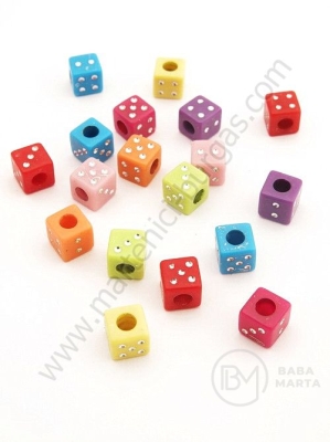 Zaruri colorate 6mm punct argintiu gaură 3mm 40g ~207 piese 311524