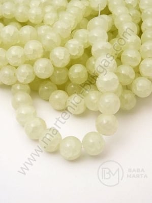 Mărgele de sticlă 6mm gaură crăpată 1.3mm 80cm ~140 buc 1 buc 343869