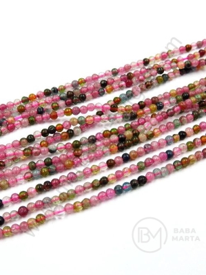 Bilă de turmalină 2mm gaură 0.8mm ~190 buc 1 buc 352897