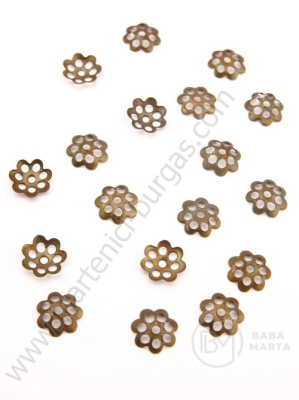 Capac metalic NF culoare bronz antic 6mm 300 buc 301559