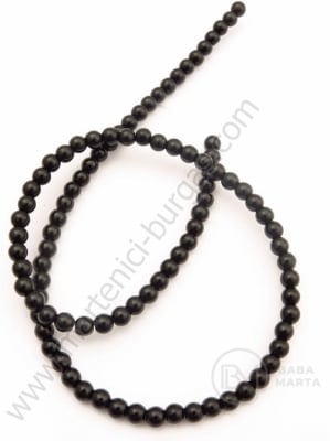 Onix negru 4mm ~100 buc 351565