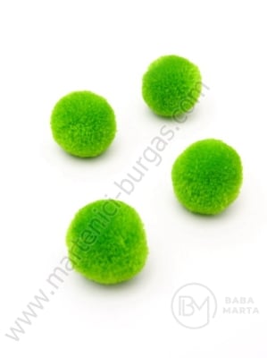 Pompom 20mm verde deschis calitate suplimentară 1 pachet 20 bucăți 461224