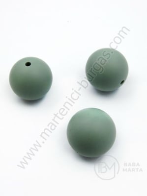 Bilă de mărgele din silicon cu gaură de 20 mm, 2 mm, 1 paquet, 2 pc. 317097