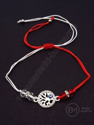 Martenitsa copac al vivien din metal si cristal 1 pachet 12 buc 104366