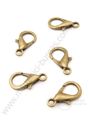 Închizatore metallice 12x21mm culoare bronz antic 1 pachet 10 buc 301892