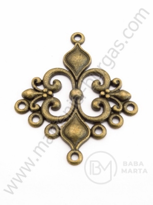 Pandantiv pentru cercei NF 36x30mm culoare bronz antic 1 buc 308273