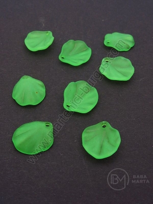 Foaie 16x14x3mm verde mat cu gaură 1 pachet 40g ~114 buc 312755