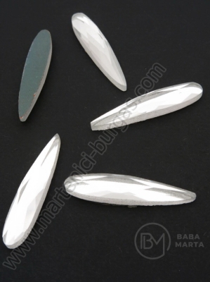 Placă de sticlă transparentă 6x30mm pentru buze fierbinți 1 pachet 10 buc 151433
