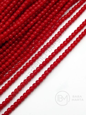 Șir de mărgele 2mm glass gaură 0.5mm ~190 buc 38cm 1 buc 343694
