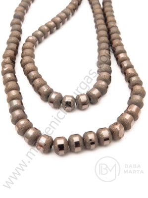 Şir de mărgele cristaline 3x3.5mm galvanizat 1 brad ~150 buc ~48cm 342349