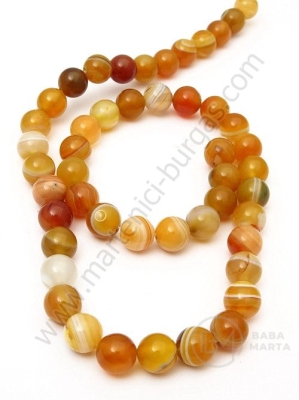 Bilă de agate dungat 8mm ~48 pieces 1buc. 351300