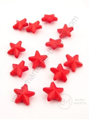 Stea 10x5mm gaură roșie 1.5mm 1 pachet 40g ~234 buc 311868