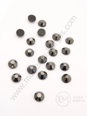 Pietre de hematite DMC SS-20 jet cu lipici 5mm 40 buc 151362