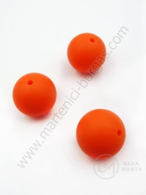 Bilă de mărgele din silicon cu gaură de 20 mm, 2 mm, 1 paquet, 2 pc. 317117