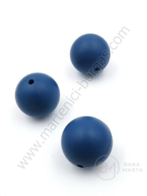 Bilă de mărgele din silicon 20mm gaură 2mm 1 paquet 2 buc 317114