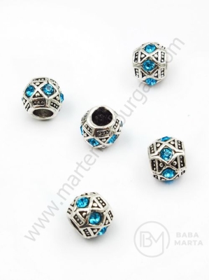 Mărgele metalice 11x9mm, pachet 1, 2 buc. 309588