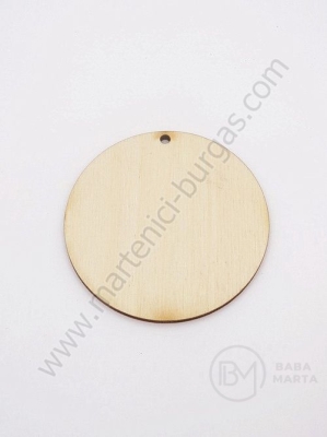 Figurină din lemn 65x3mm round hole 3mm 1 pachet 5 buc 182234