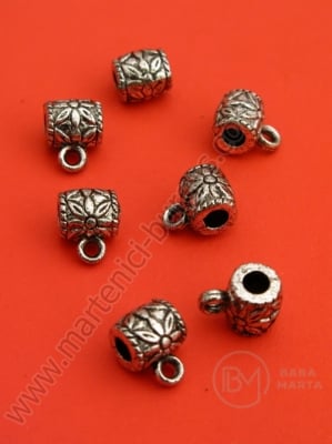 Cilindru metalizat 10x8x7mm gaură 3mm 40g ~170buc 318214