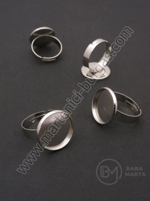 Inel de bază pentru instalare 12mm culoare argintie 1 pachet 4 buc 302085