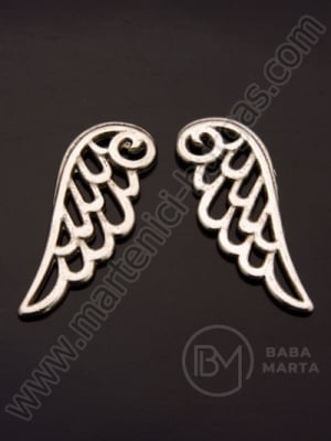 Pandantiv metalic 24x10mm argint 10 buc 308462