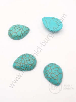 Caboșon turcoaz 12x16x6mm 1 pachet 5 buc 191194