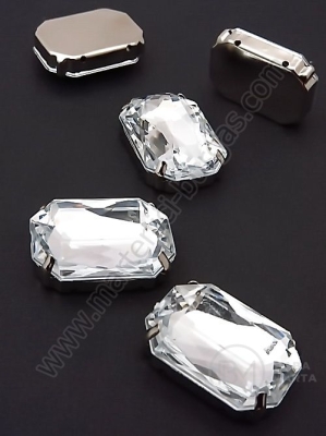 Pietriș acrilic 18x25mm transparent în coș metalic 1 pachet 2 buc 151487