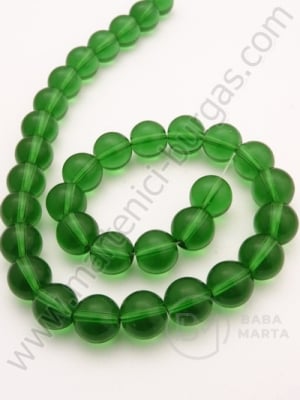 Şir de mărgele de vitola 10mm verde ~33 bucăţi 1 buc 343094