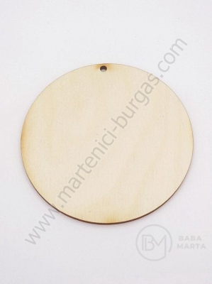 Figurină din lemn 85x3mm round hole 3mm 1 pachet 2 buc 182236