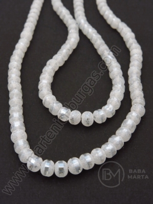 Şir de mărgele cristaline 4x4.8mm galvanizat 1 buc ~150 buc ~60cm 342368