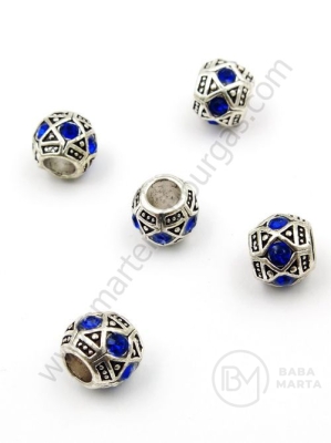 Mărgele metalice 11x9mm, pachet 1, 2 buc. 309589