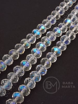 Cristal 8x6mm curcubeu transparent ~72 buc 44cm 1 buc 342089