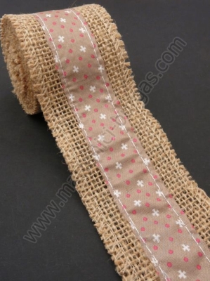 Bandă de pânză de sac cu bandă textilă width 50mm - length ~2 meters 1 rollă 462107