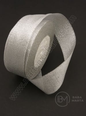 Panglică organza 40mm argint ~22 metri 451571