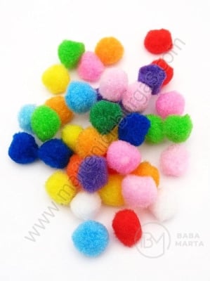 Pompom 15mm MIX 1 pachet 100 buc 461452