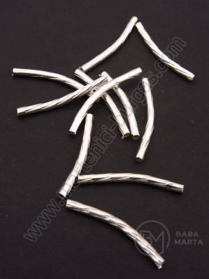 Tub metalic gofrat 2x25mm alb 1 pachet 50 buc 301634