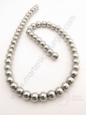 Mărgele de hematit 8mm argintiu nemagnetic ~50 buc 1 buc 351495