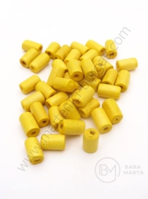 Cilindru de lemn galben 8x5mm 1 pachet 40g ~410 buc 321257