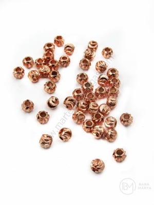 Margele 3x2mm alamă placată cu gaură 1.2mm 1 pachet 20 buc 305827