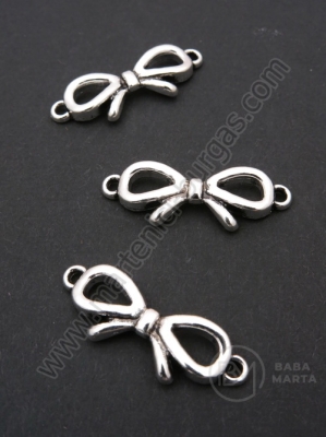 Panglică metalică cu elemente 28x10mm, color argintie, 1 pack, 10 pcs. 306247