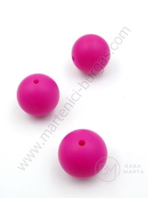 Bilă de mărgele din silicon cu gaură de 20 mm, 2 mm, 1 paquet, 2 pc. 317112
