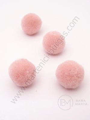 Pompom 20mm calitate roz suplimentar 1 pachet 20 bucăți 461215