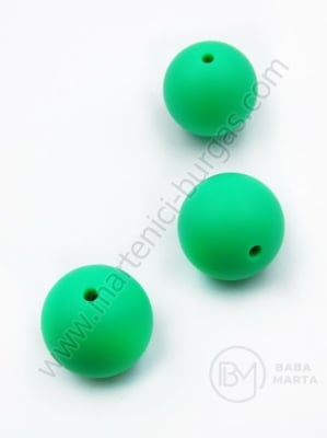 Bilă de mărgele din silicon cu gaură de 20 mm, 2 mm, 1 paquet, 2 pc. 317098