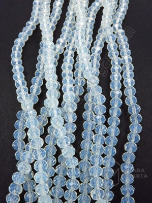 Șir de cristale 6x5mm imitație de opal ~85 buc ~40cm 1 buc 342608