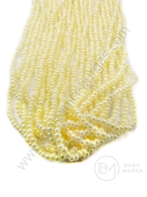 Mărgele cehe PRECIOSA din glass 2mm ~55cm şir 1 paket 12 şiruri 331744